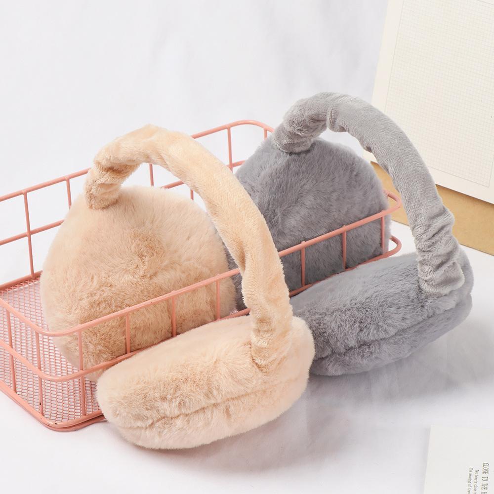 Adjustable Foldable Autumn And Winter Solid Color Women Earmuffs Ear Cover Earflaps