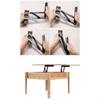 2 Pieces Coffee Table Lifting Frame Foldable Bracket Easy Installation Desk Lifter Height