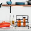 Premium Metal Coffee Syrup Rack Black Color Spice Rack  Cafe Countertop