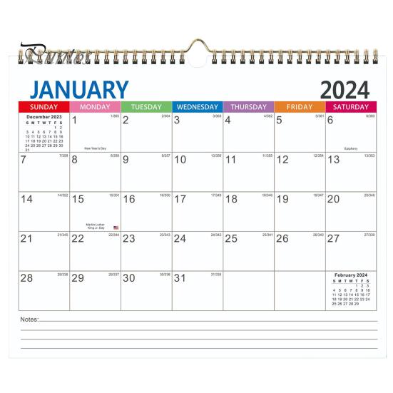 Английский календарь 2024-2025 настенный календарь тайм-менеджмент ежемесячный календарь-планировщик для домашнего офиса и школы