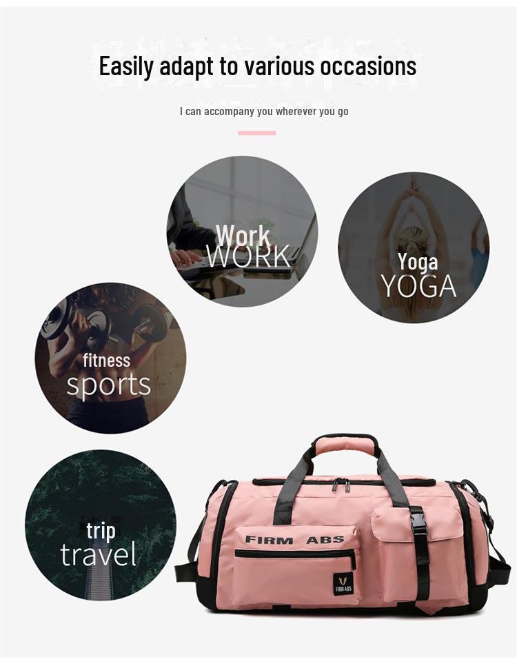 Многофункциональный дорожный рюкзак: Мужская и женская сумка большой вместимости для работы и фитнеса с отделением для сухого/мокрого белья