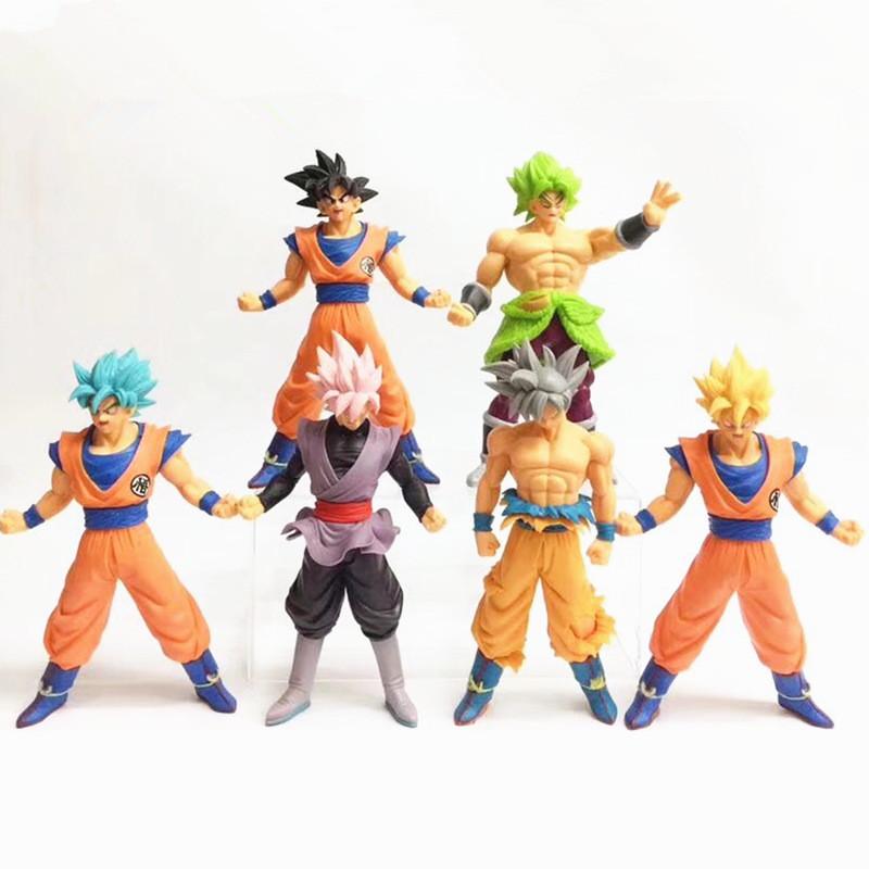 Collectible Dragon Ball Z Figurines 7 Inch Pvc Super Saiyan Goku Vegeta Broly Model Figures