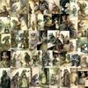 50 Книг со сказочными животными Иллюстрации Граффити Наклейки Гитара Блокнот Чемодан Сделай сам Водонепроницаемые наклейки