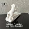 Portable No Punch Door Accessory 3D Printed Cartoon Dog Stopper, Cute Animal Holder, Desktop Figurine for Office Non-Slip Wedge Floor Wall Protection
