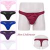 Men Lingerie Soft Shiny Ruffled Low Rise Bikini Underwear Underpants Gay Men Underwear