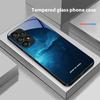 Бонусные космические пейзажи для Samsung Galaxy S10 S20 Plus S21 FE S22 S23 S24 FE S25 Ultra Черный Чехол для телефона из закаленного стекла Твердая оболочка