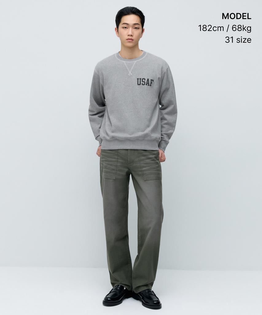 MUSINSA STANDARD Faded Back Satin Fatigue Pants [Khaki]