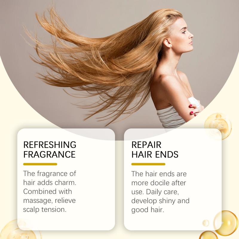 Hoegoa Nourishing Hair Oil Smooths Frizzy Hair Deep Moisture For Dry Scalp Daily Hair Care Solution