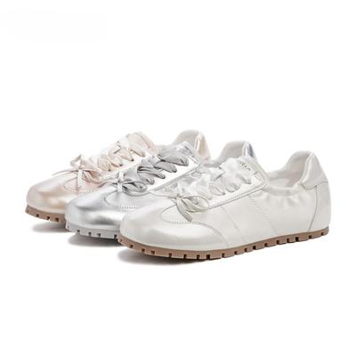 Новые весенние женские балетки, модные элегантные повседневные кроссовки с круглым носком, женские удобные балетки в уличном стиле с мягкой подошвой