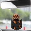 Toy Auto Rearview Mirror Decoration Hanging Puppy Ornaments Car Pendant Car Interior Accessories