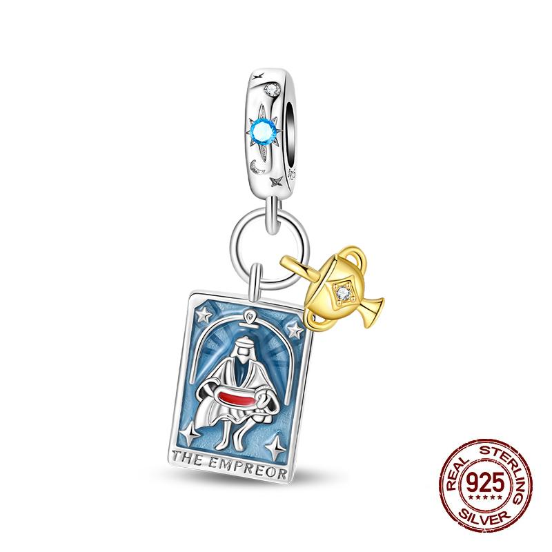 Медная Коллекция Таро Подвеска DIY Бусины Королева Скипетр Подходят для 3 мм Оригинального Браслета Ювелирные Изделия Подарки на День Рождения