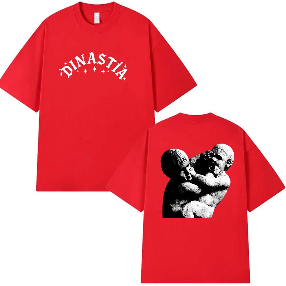 Peso Pluma Dinastia Tour 2026 Print T Shirt Unisex's Hip Hop Pop Music Short Sleeve T-shirts Unisex 100% Cotton T-shirt Streetwear
