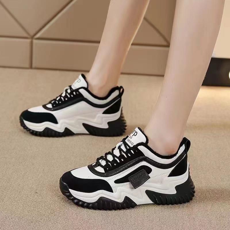 Папины кроссовки женские осенне-зимние новые универсальные высокоценные повседневные туфли на толстой подошве легкие спортивные туфли, взрывной рост и это со