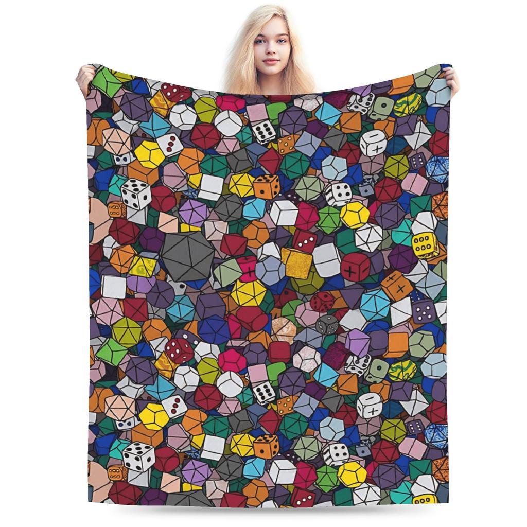 DND D&D Dragon Retro Plush Blanket Child Flannel Throw Blanket For Outdoor Super Soft Custom DIY Quality Bedspread Gift