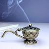 Hollow Out Lotus Incense Burner Metal Aromatherapy Stove Incense Holder  Home Interior Decoration