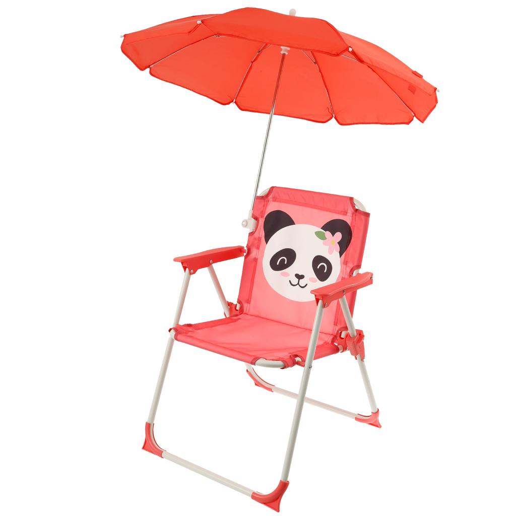 Kids Folding Beach Chair With Sun Umbrella Outdoor Lightweight Travel Picnic Child Camping Chair Wind Resistant Beach Lounger