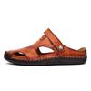 Pair of Shoes Men Hand-stitched Outdoor Closed Toe Leather Sandals