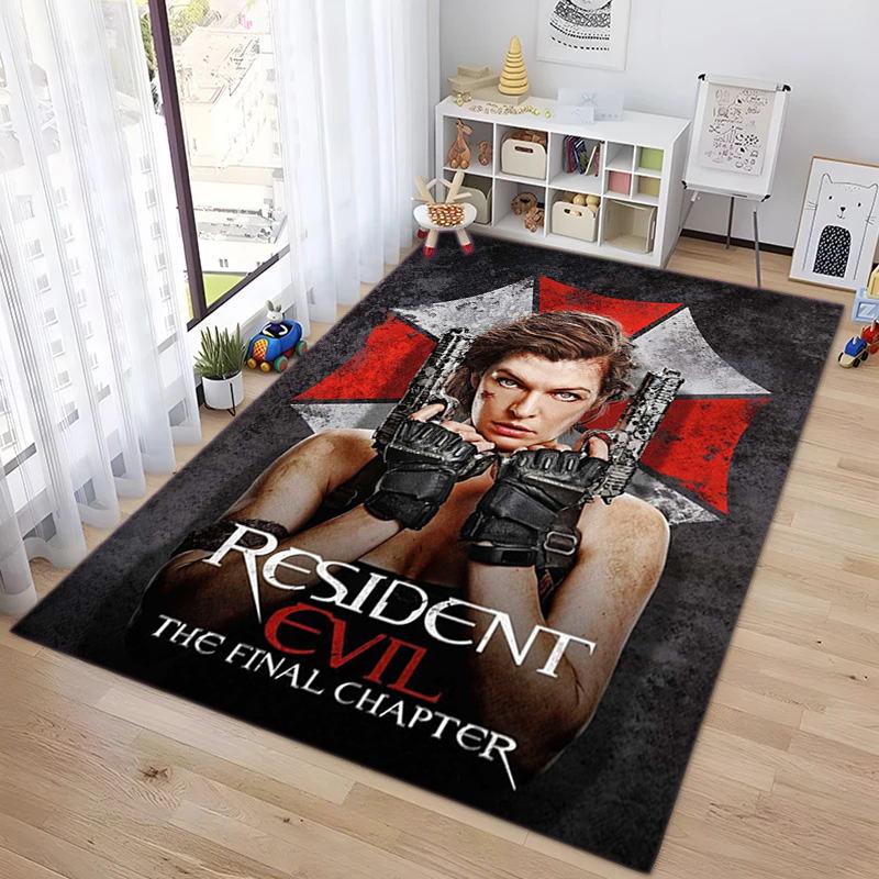 Sci-Fi game Resident Evil, Umbrella Corporation, soft carpet, home living room, office chair pad, door mat, door mat carpet U1