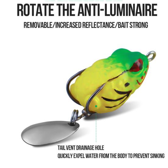 Набор приманок для лягушек Topwater, реалистичный внешний вид, острый крючок, дизайн в виде лягушки, искусственные мягкие приманки, пресноводные имитирующие приманки для лягушек