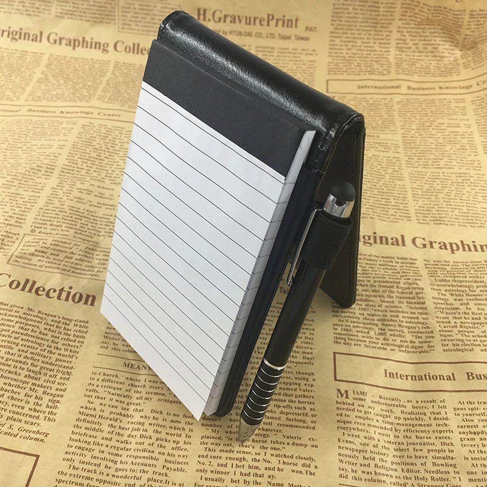 Office Diary Memo Pads Leather Cover Retro Mini Notepad A7 Notebook Pocket Planner Business Memos