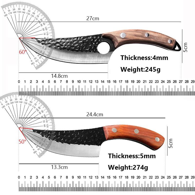 Forged Kitchen Knife Stainless Steel Boning Knife Butcher Slicing Cleaver Fish Meat Sushi Cutter Fishing Cooking Knife