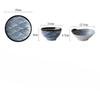 Japanese Style Ceramic Rice Bowl Ramen Bowl Salad Noodle Soup Bowl Restaurant Steak Plate Kitchen Tableware Home Decoration
