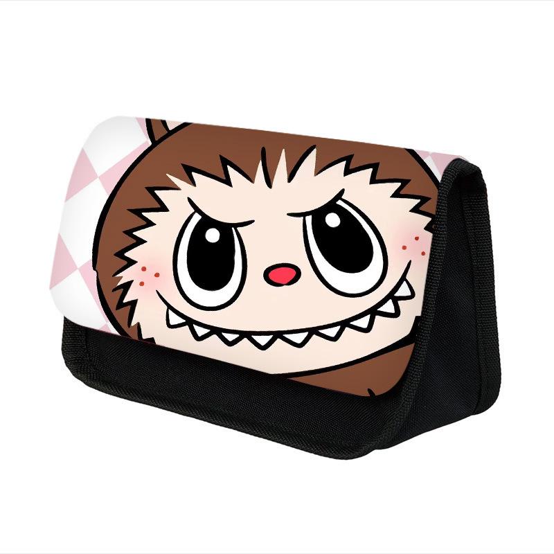 New Primary School Students Cartoon Double-layer Pencil Case Cute Children's Stationery Case Polyester Pencil Case