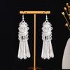 Серьги с кисточками из серебра Мяо: Этнический стиль, Модная гипербола, Дизайн легкой роскоши