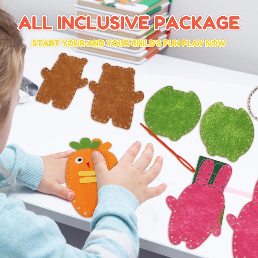 Набор для шитья для детей Милый набор для шитья поделок с животными Веселые и познавательные игрушки для шитья кукол своими руками Набор для шитья для начинающих Рукоделие своими руками