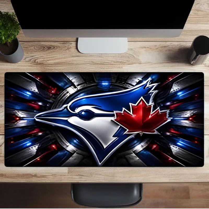 Blue Jays Mouse Pad, Rubber Base, Mouse Pad for Gamers and Office Use, Gaming Desk , Easy To Clean Mat Office Fan Gifts