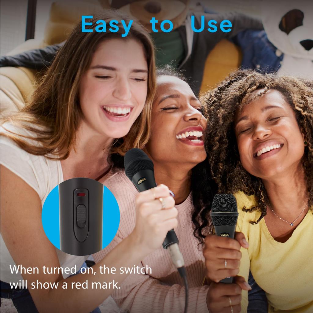 Микрофон CAROL XLR Динамический микрофон Однонаправленный микрофон Малошумная запись Пение Прямая трансляция YOUTUBE Видео комментариев к игре
