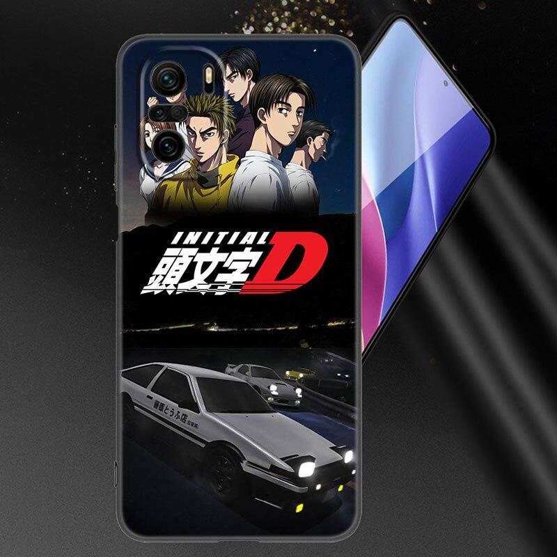 Чехол для телефона Initial D AE86 для Xiaomi Mi POCO X3 NFC GT M4 M3 12 11T 10T Pro A3 11 Lite NE 5G 12X 11i F3, мягкий черный чехол из ТПУ