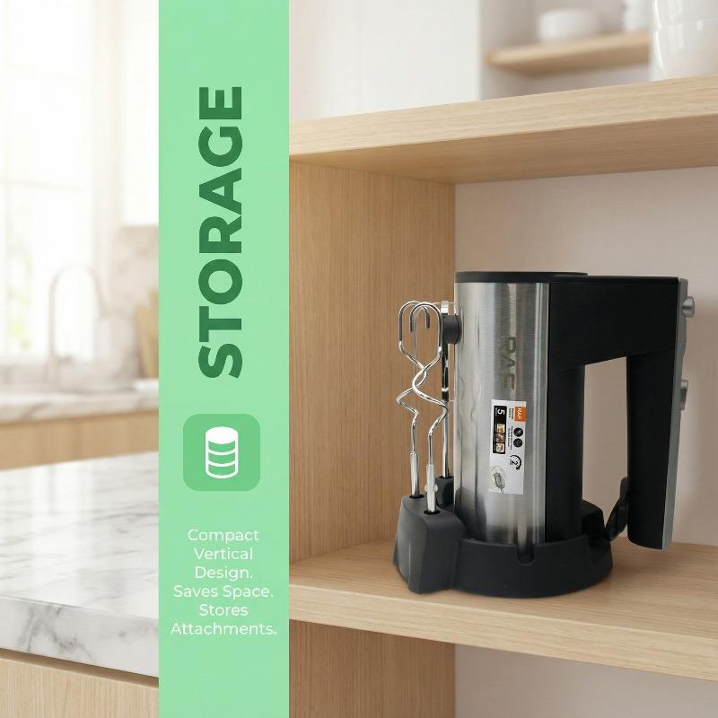 220В Бытовой Электрический Венчик для Яиц из Нержавеющей Стали, Электрический Миксер для Выпечки Тортов и Крема, Ручной Взбиватель Молока 800Вт