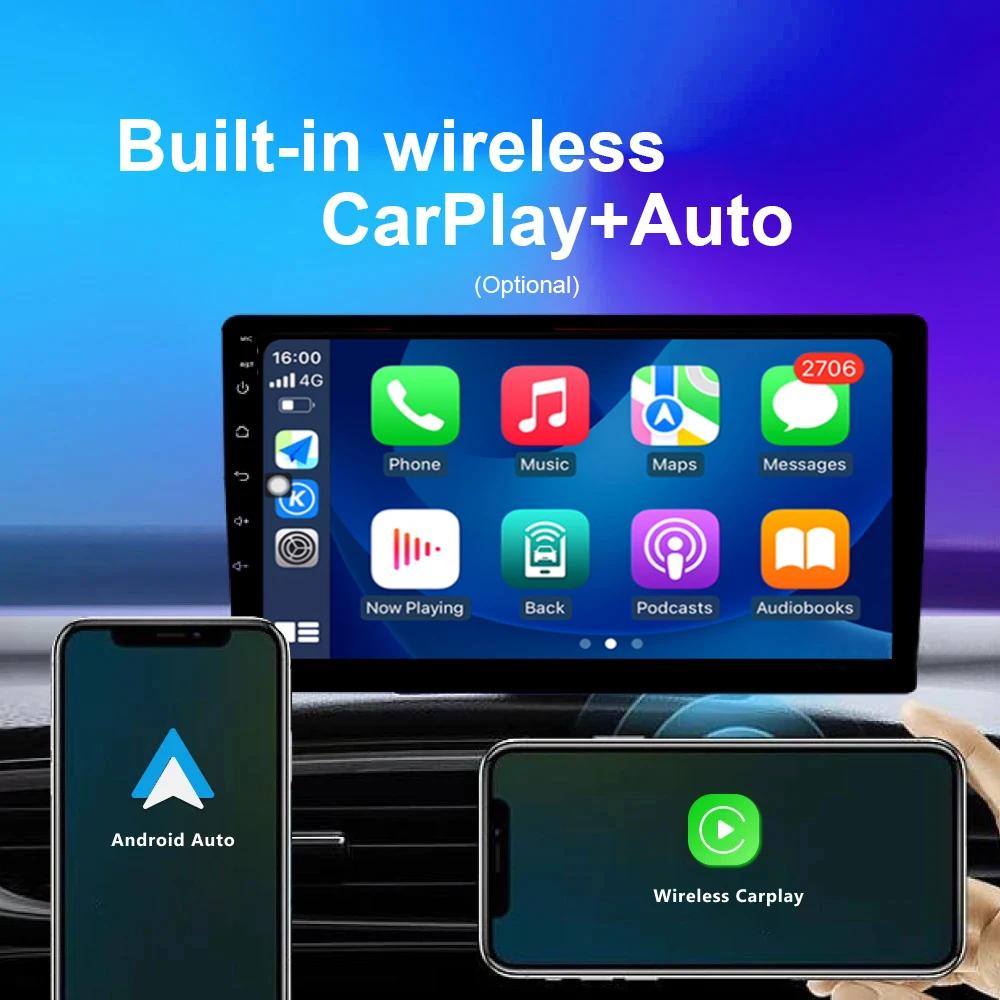 JIUYIN 2 Din Car Radio Carplay Android Auto 9 дюймов 10 дюймов 4G 64G Универсальный мультимедийный проигрыватель DSP AM RDS AHD GPS WIFI Auto 8 ядер