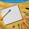 195PCS Pencil Top Erasers, Latex Free Chisel Shape Top Pencil Erasers, 10 Assorted Colors Classroom Erasers for Teachers, Students, School and
