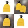 Мультяшная вязаная шапка-бини «Миньоны» для зимнего тепла и уличной моды