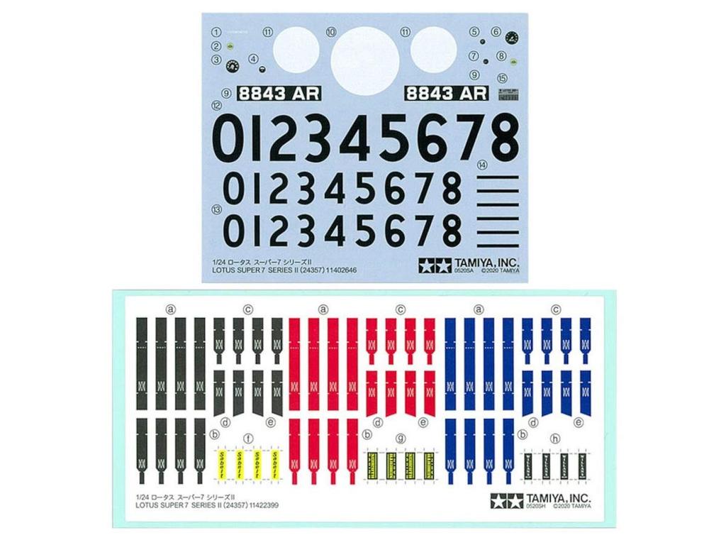 Tamiya 1/24 Sports Car Series No. 357 Lotus Super 7 Series II Plastic Model 24357