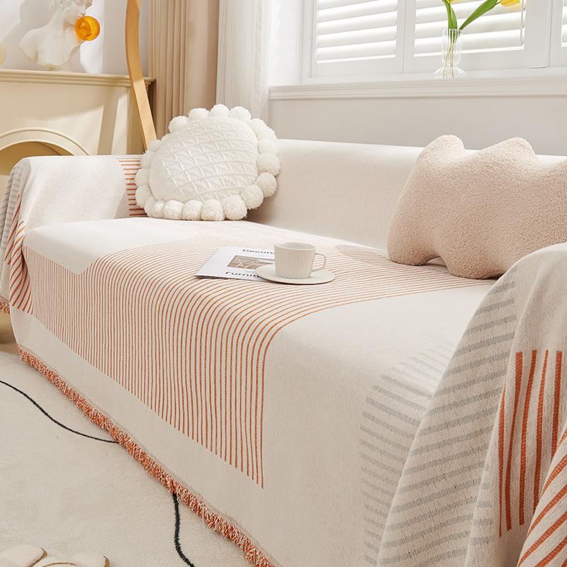 Chenille Sofa Cover Cloth High-Grade Four Seasons Universal Full Covered Dustproof Ins Sofa Towel Universal Cover Cover Blanket