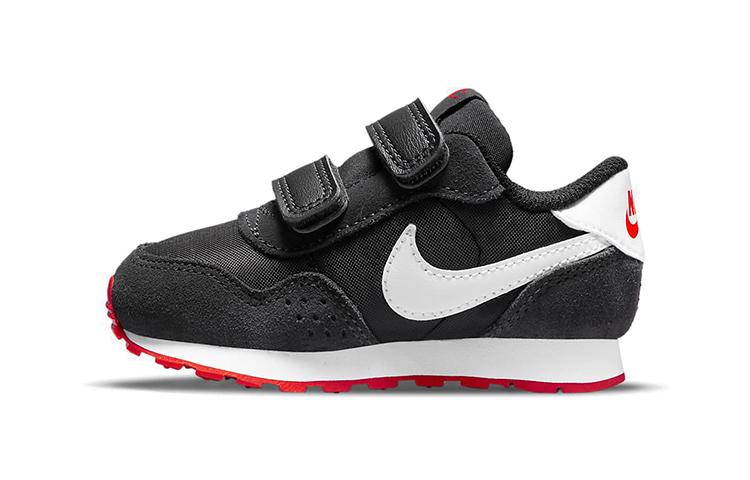 Nike MD Valiant Крючок и петля Низкие кроссовки для малышей Черный Белый Красный Младенцы и малыши CN8560-016