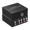 Strong Anti-interference L/ Sound Channel Her Splitter Stereo H Selector Ports Metal for Case