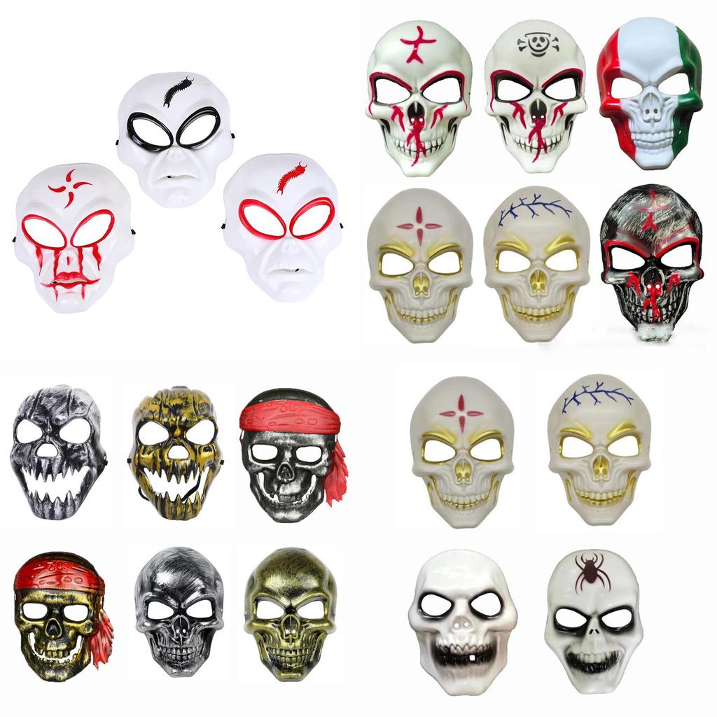 Creepy Halloween Skull Masks With Distinctive Designs For Festive Celebrations