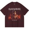 Хлопковая футболка плотностью 230 г/м² 100% Хлопок Heavy Metal Футболка с принтом рок-группы Популярная музыка Унисекс Тяжелая хлопковая футболка