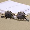 Солнцезащитные очки Y2K с защитой UV400 в панк-оттенках, модные маленькие круглые солнцезащитные очки для женщин и мужчин