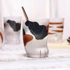1 Pcs Cute Cat Paws Glass Tiger Paws Mug Office Coffee Mug Breakfast Milk Glass Cup Gift