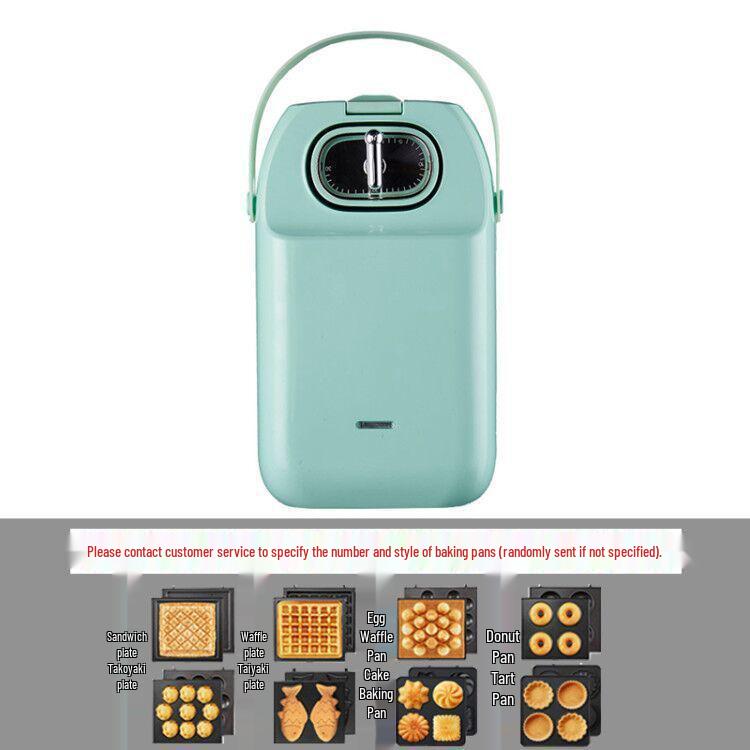 Multi-Function Breakfast Maker: Sandwich, Toast, Waffle, and Egg Cooker