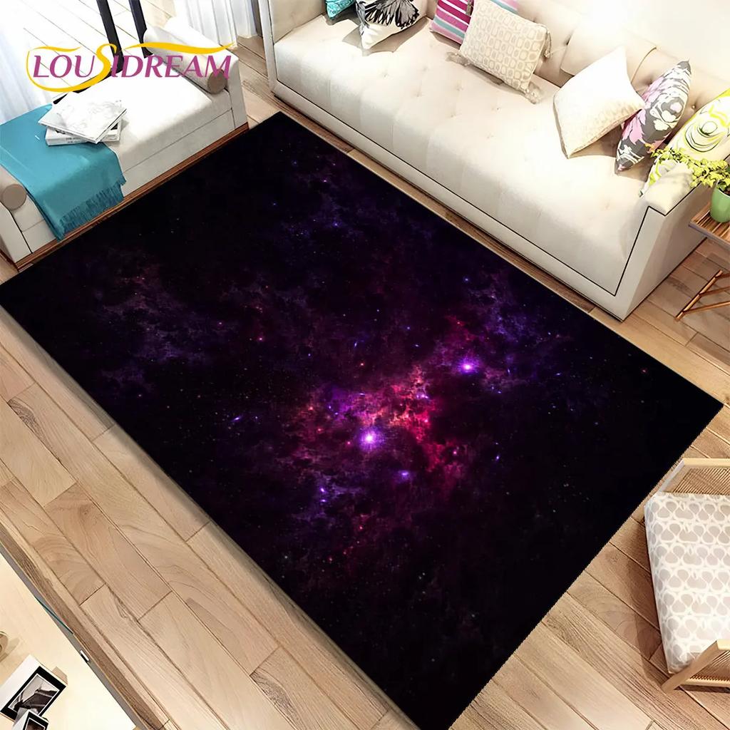 Коврик Galaxy Universe Space Stars, ковер для дома, гостиной, спальни, дивана, коврик для двери, детский нескользящий напольный коврик HD