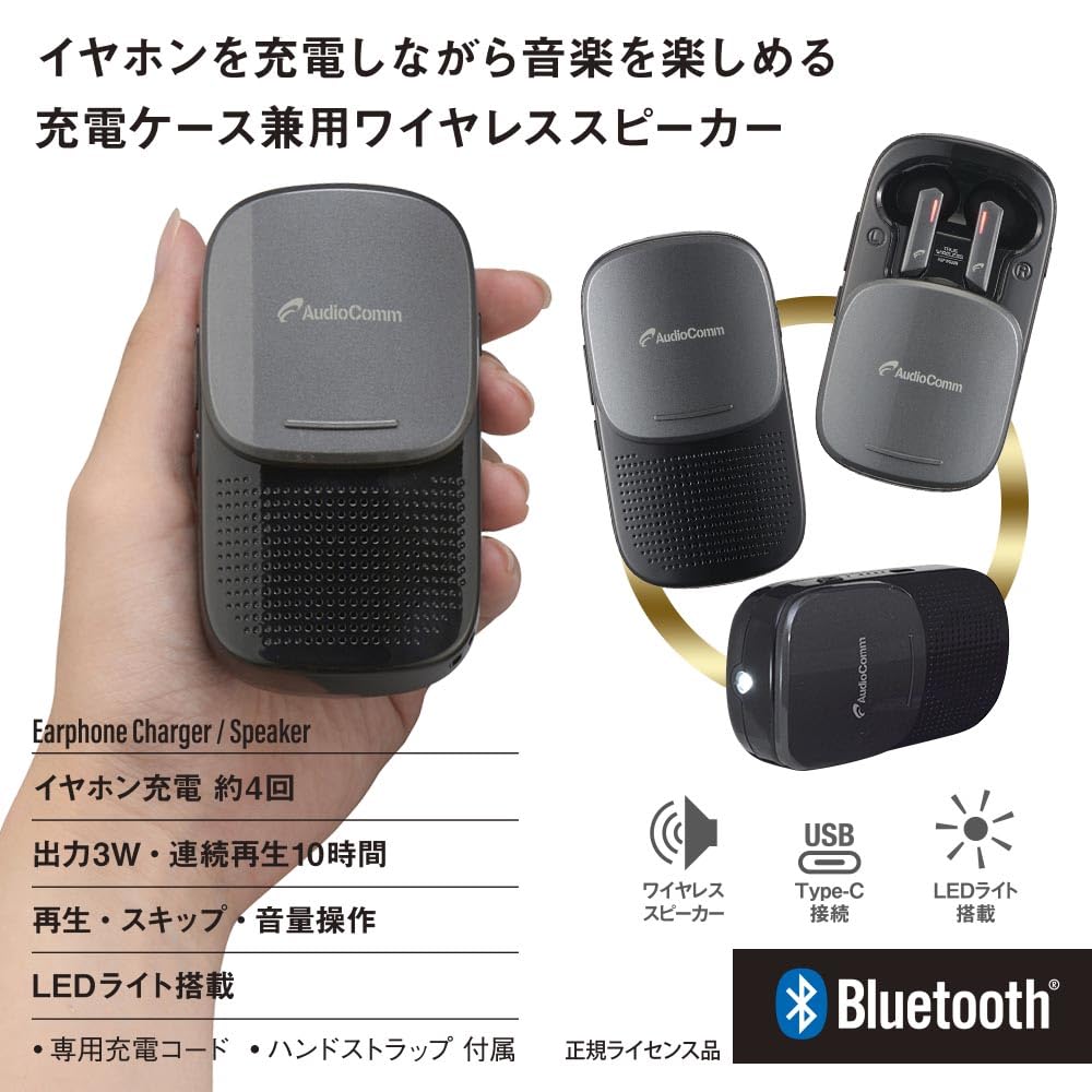 Беспроводные наушники Ohm Denki AudioComm полностью беспроводные беспроводные наушники Bluetooth с микрофоном наушники микрофон наушники PLUS беспроводные