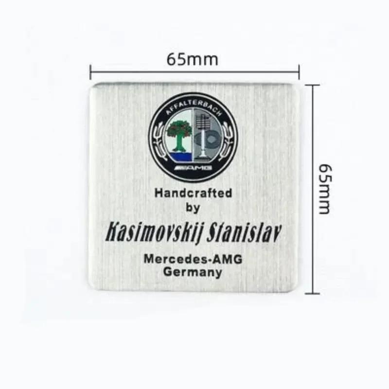 Car Engine Sticker AFFALTERBACH Nameplate Label Emblem Sticker For Mercedes Benz AMG Maybach W205 W213 W166 W177 W463 W464 CLA hgg0