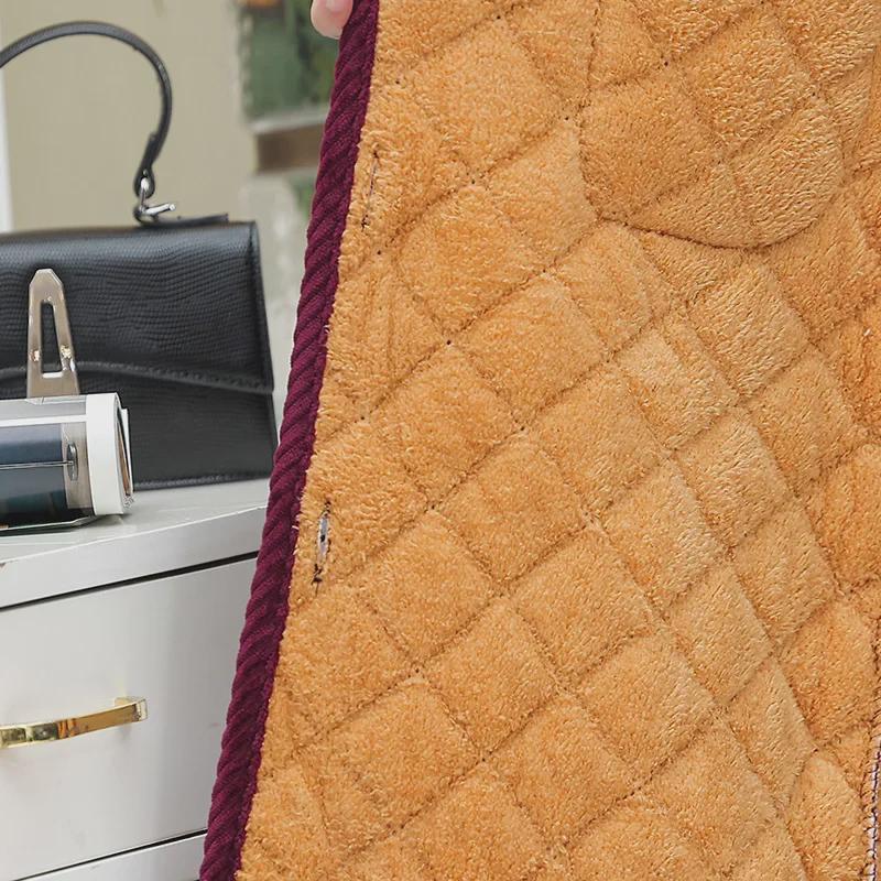 Женское легкое хлопковое пальто с бархатом, средней/длинной длины, модное теплое для осени/зимы, идеально подходит для мам среднего и пожилого возраста