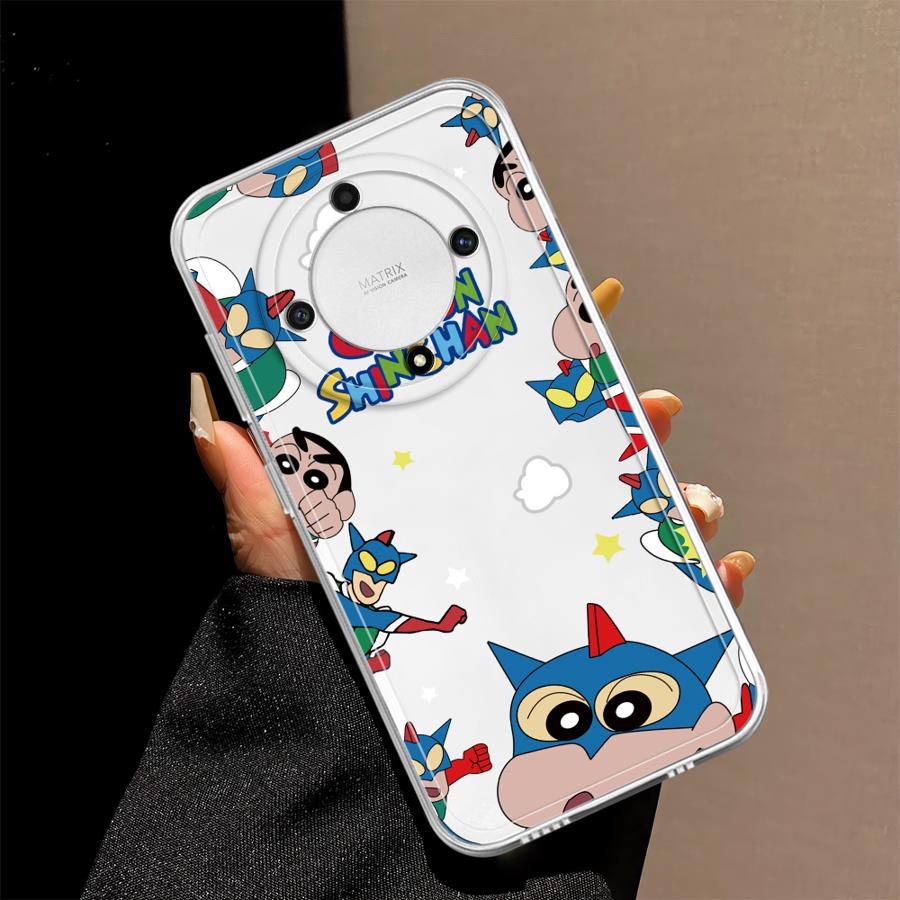 Soft Phone Cover Case for Honor X8b X9b 90 Lite X9a X7b X8a X8 Cartoon Crayons Shinchan